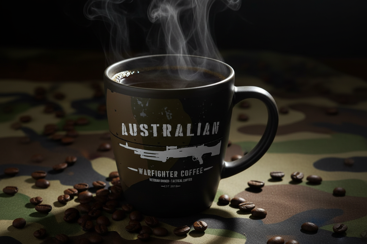 Australian Warfighters Coffee logo - veteran-owned coffee brand supporting Australian veterans and first responders