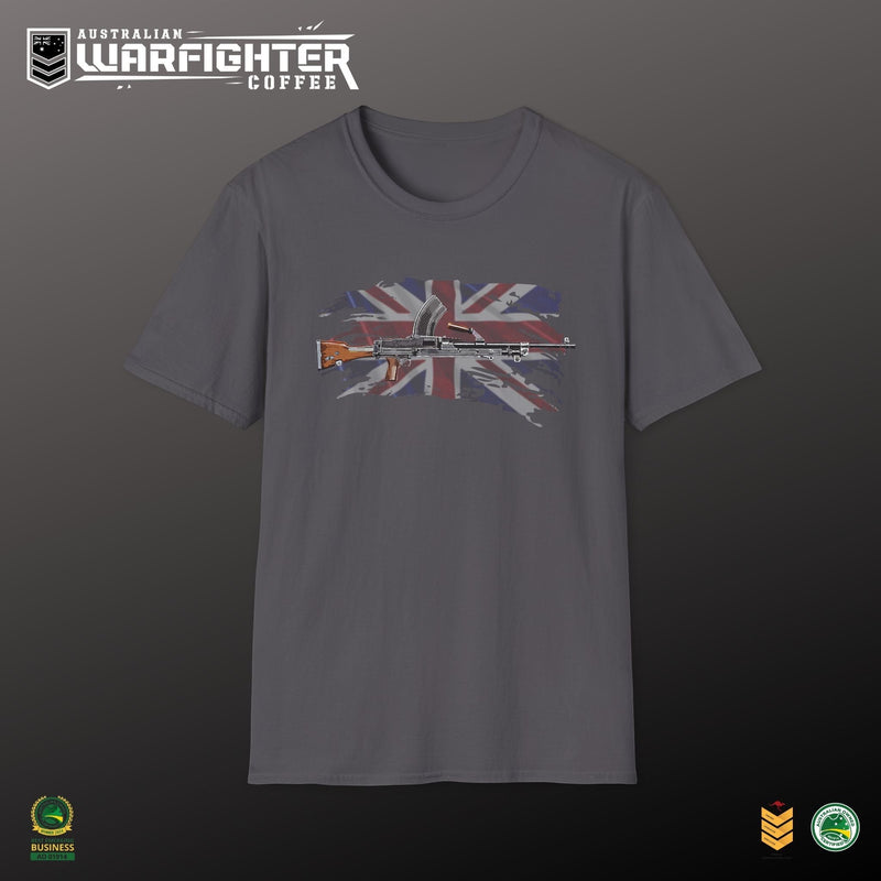 Bren Gun T-Shirt — Vintage British WWII Gun Graphic - Australian Warfighters Coffee