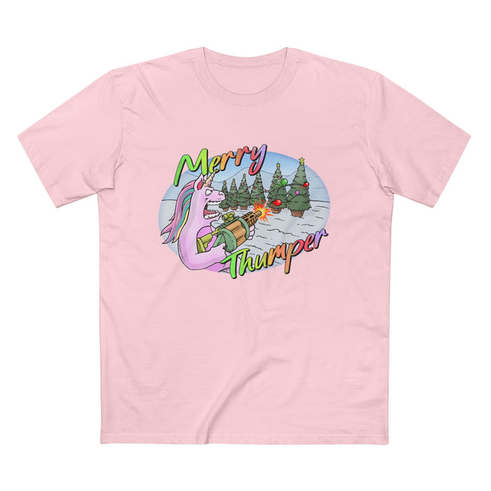 T-Shirt Merry Thumper Unicorn with GLA Decorating Trees