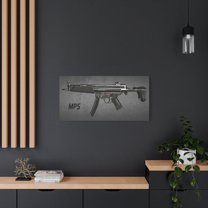 Canvas Art Print - MP5 Digital Art