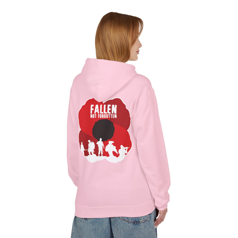 Fallen Not Forgotten Poppy - Unisex Midweight Fleece for Remembrance