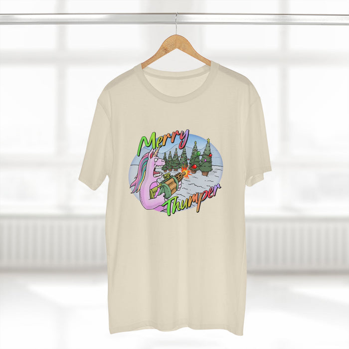 T-Shirt Merry Thumper Unicorn with GLA Decorating Trees