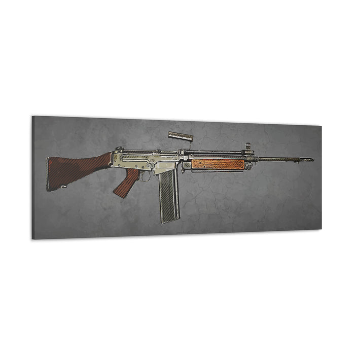 Canvas Wall Art - L1A2 Military Rifle Design