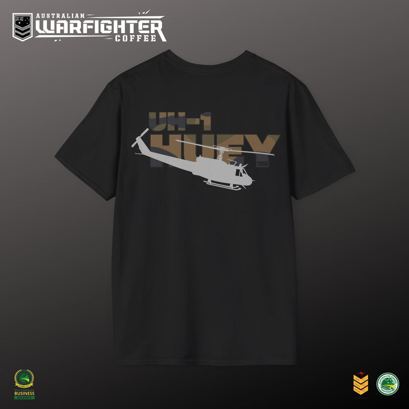 Huey UH-1 Helicopter T-Shirt | Legendary Vietnam-Era Military Aviation Tee