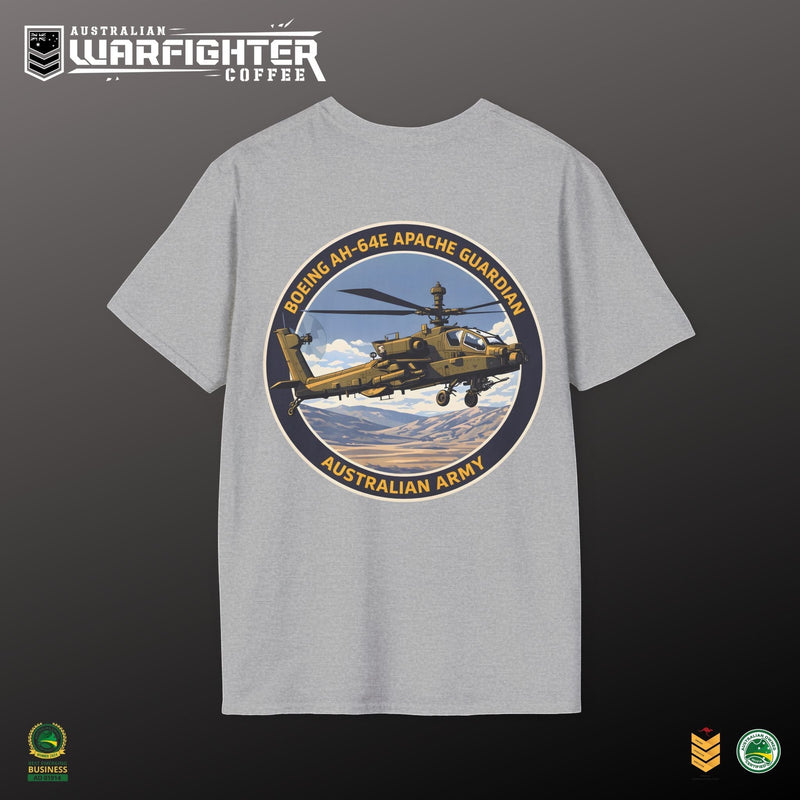 Apache Guardian T-Shirt — Australian Army AH-64E Apache Helicopter Tee