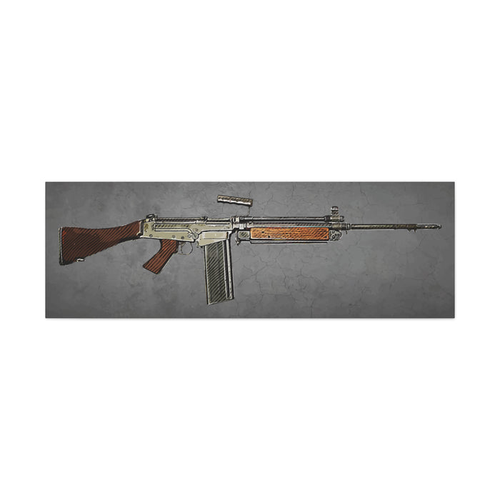 Canvas Wall Art - L1A2 Military Rifle Design