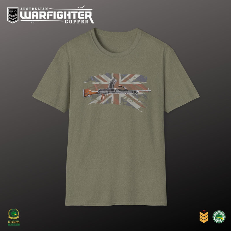 Bren Gun T-Shirt — Vintage British WWII Gun Graphic - Australian Warfighters Coffee