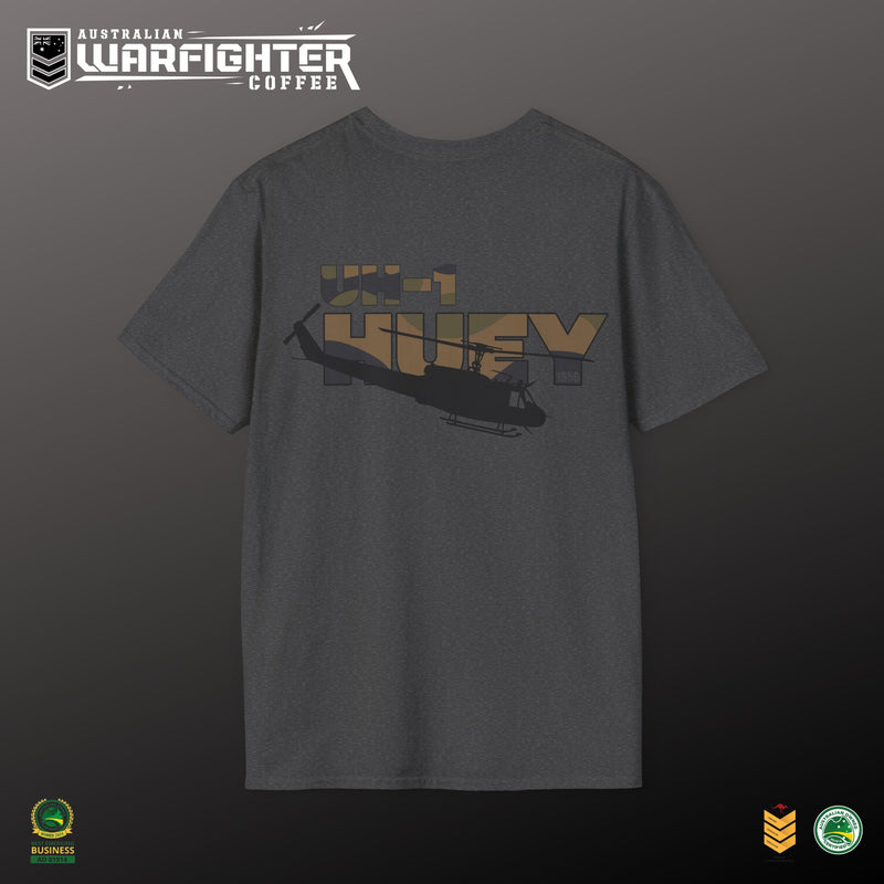 Huey UH-1 Helicopter T-Shirt | Legendary Vietnam-Era Military Aviation Tee