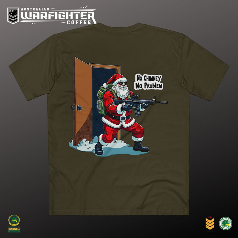 No Chimney No Problem, Tac Santa Tee
