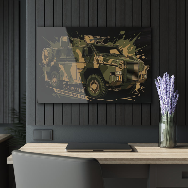 PMV Australian Bushmaster — size comparison with hand, Australian Warfighters Coffee