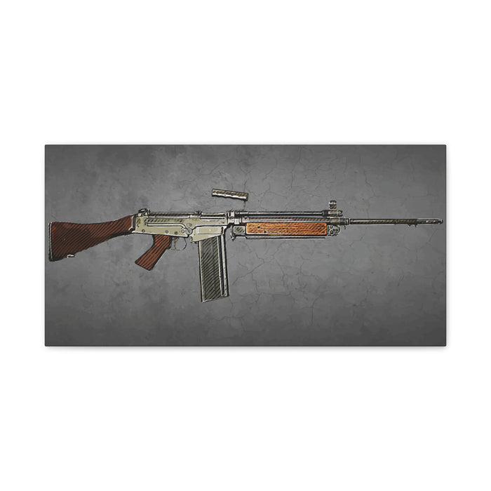 Canvas Wall Art - L1A2 Military Rifle Design