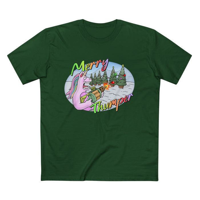 T-Shirt Merry Thumper Unicorn with GLA Decorating Trees