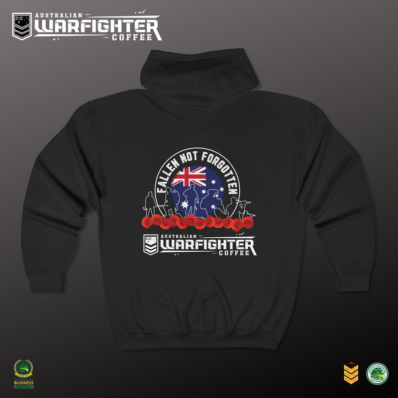 Fallen not Forgotten Hoodie Full Zip Hooded Sweatshirt