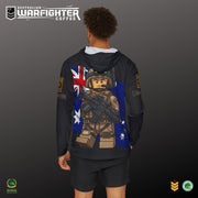 Aussie Flag and Trooper Fishing Shirt - Australian Warfighters Coffee