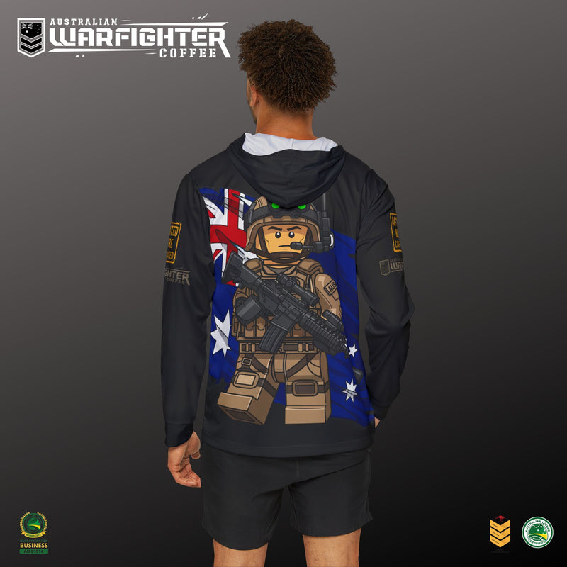Aussie Flag and Trooper Fishing Shirt - Australian Warfighters Coffee