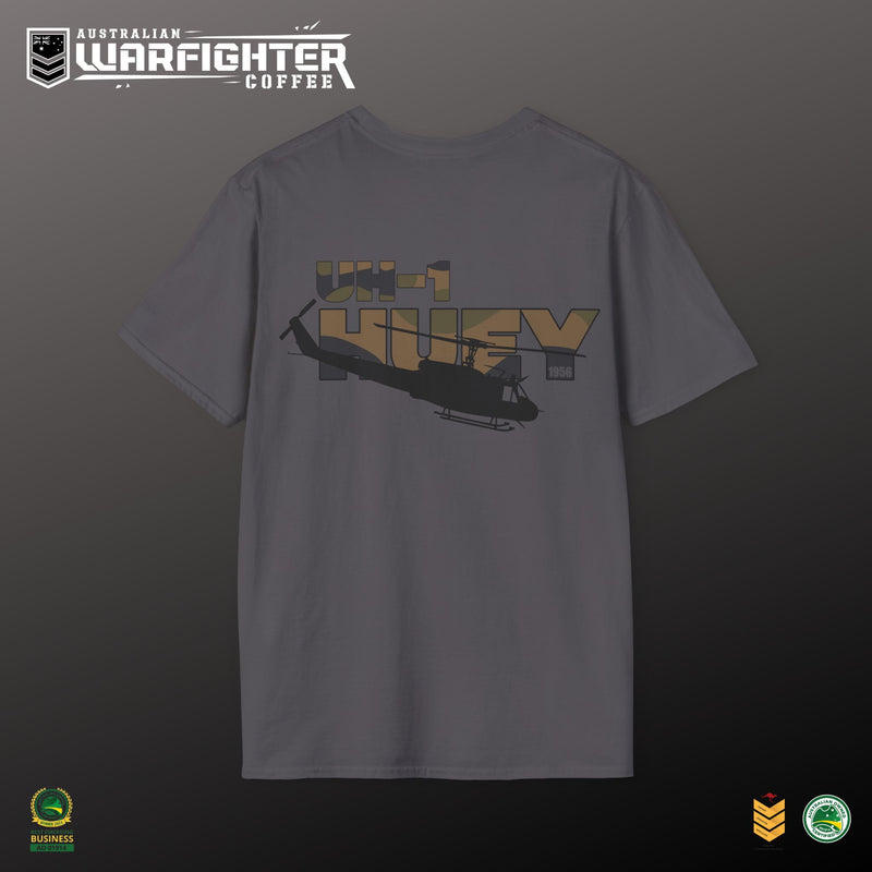 Huey UH-1 Helicopter T-Shirt | Legendary Vietnam-Era Military Aviation Tee