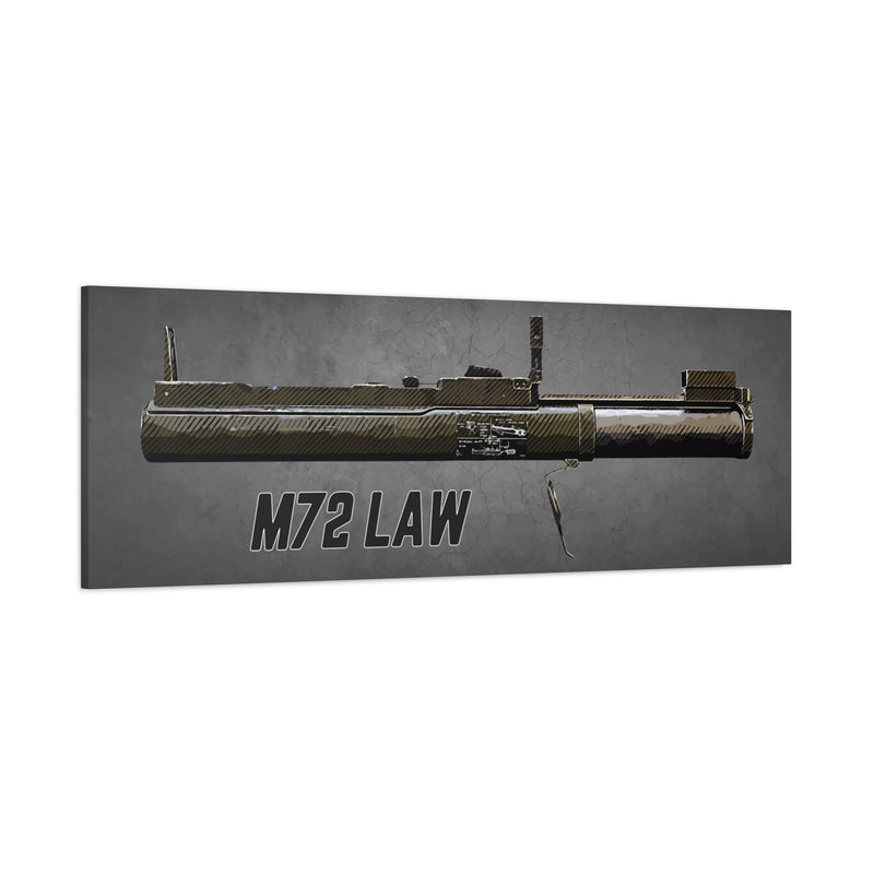 M72 LAW - Stretched Wall Decor for Military Enthusiasts