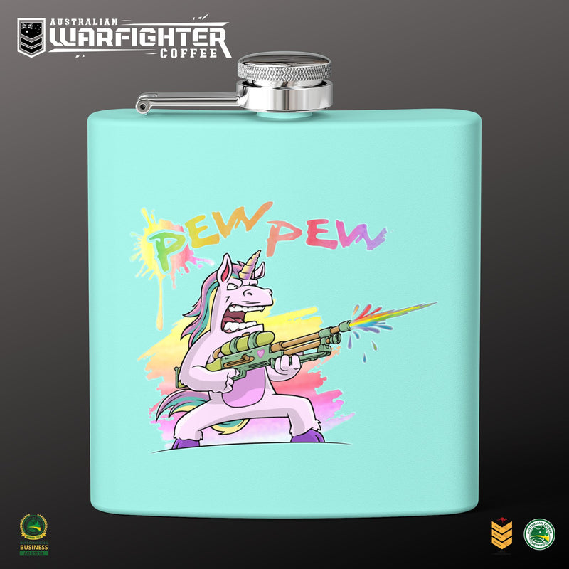 PEW PEW HIP FLASK