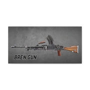 Bren gun on a gray background with 'Bren Gun' text