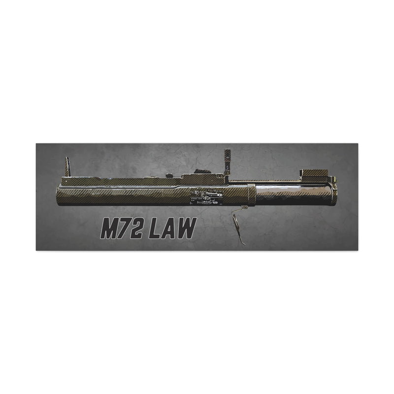 M72 LAW - Stretched Wall Decor for Military Enthusiasts