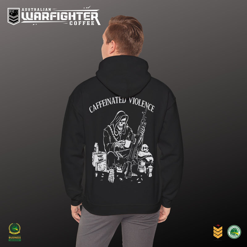 CAFFIENATED VIOLENCE - Hooded Sweatshirt