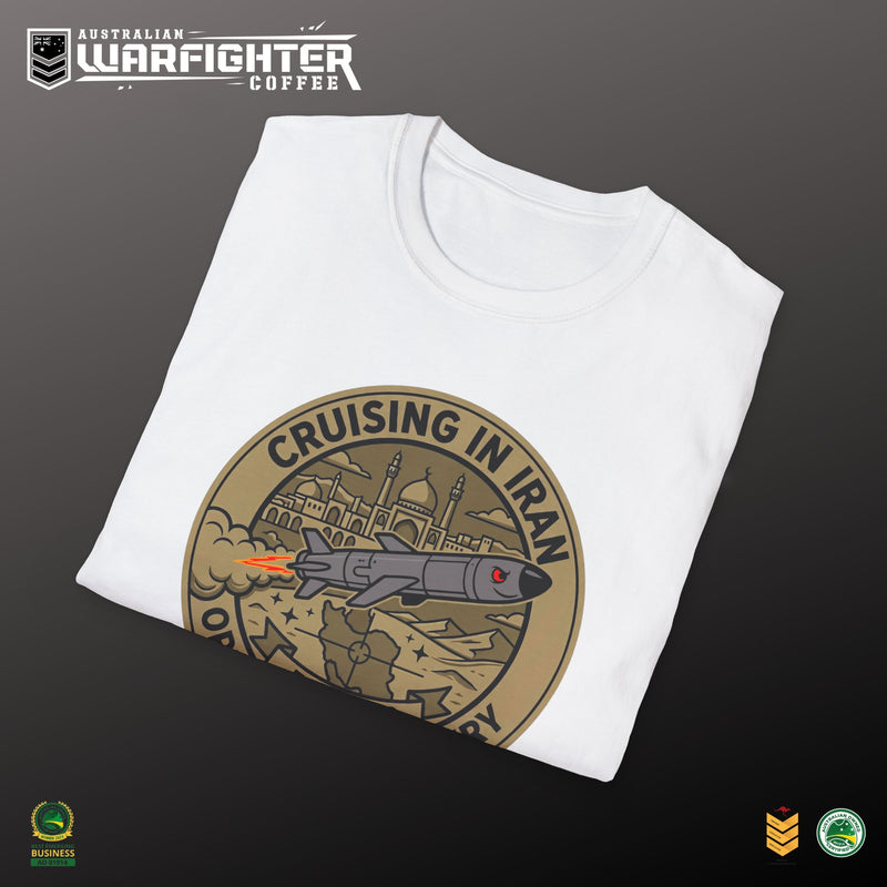 Cruising in Iran — back view — colour variant, Australian Warfighters Coffee