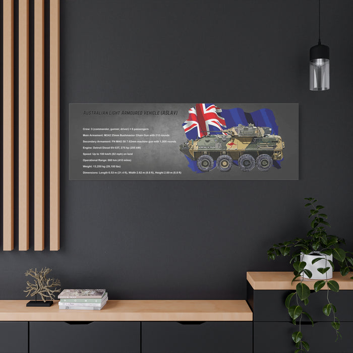 Canvas Print - Australian Light Armoured Vehicle Digital Art