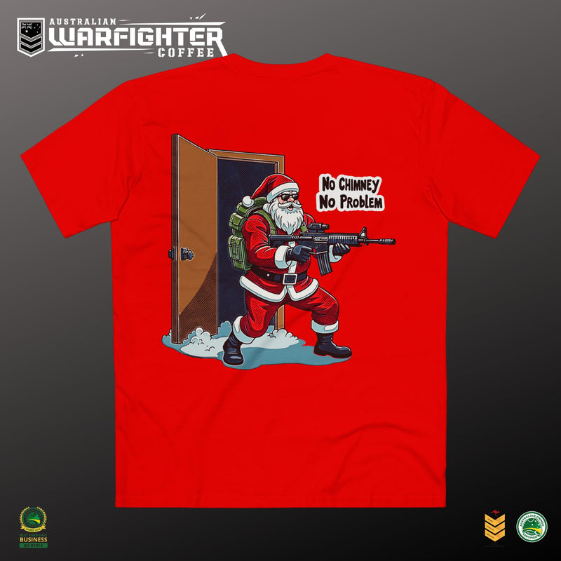 No Chimney No Problem, Tac Santa Tee