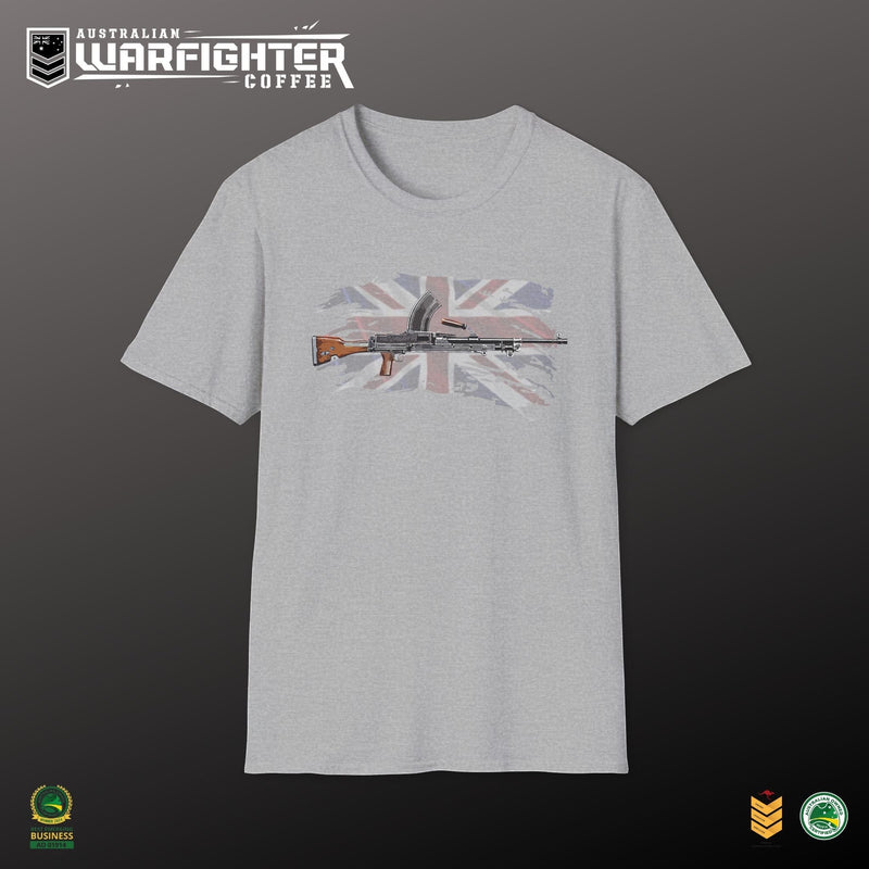 Bren Gun T-Shirt — Vintage British WWII Gun Graphic - Australian Warfighters Coffee