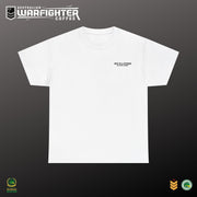 Wife of a Veteran T-Shirt — model front — alternate colour, Australian Warfighters Coffee