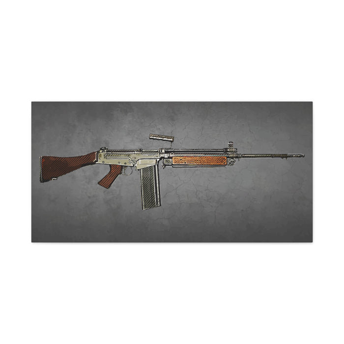 Canvas Wall Art - L1A2 Military Rifle Design