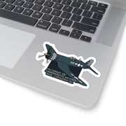 F4U Corsair '530' Commemorative Plane Sticker — Vintage Military Aircraft Kiss-Cut Sticker - Australian Warfighters Coffee