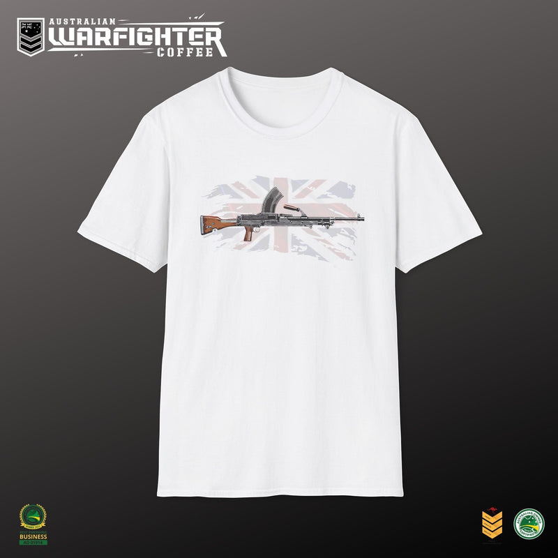 Bren Gun T-Shirt — Vintage British WWII Gun Graphic - Australian Warfighters Coffee