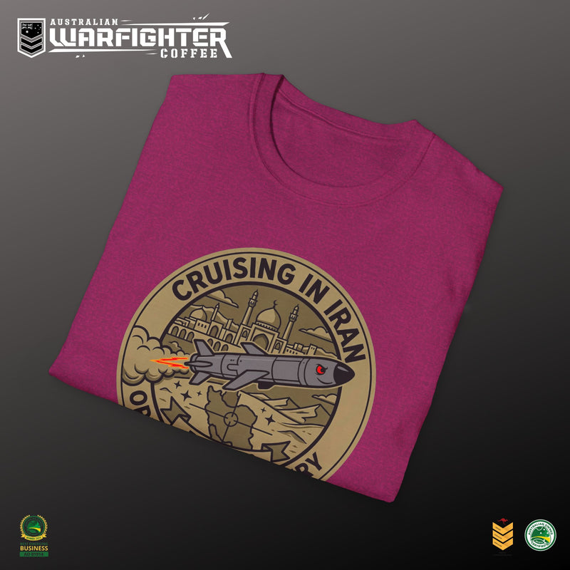 Cruising in Iran — back view — third colour, Australian Warfighters Coffee