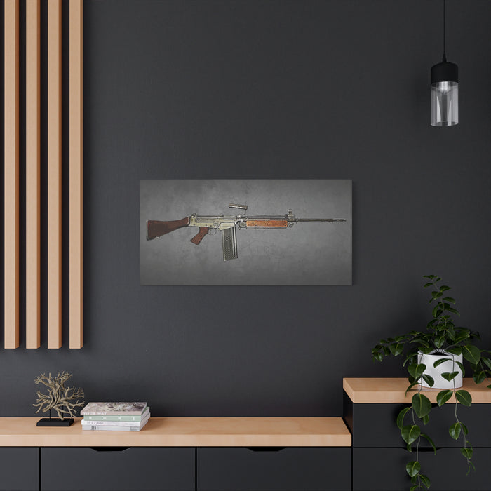 Canvas Wall Art - L1A2 Military Rifle Design