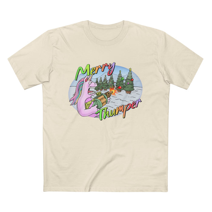 T-Shirt Merry Thumper Unicorn with GLA Decorating Trees