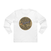 Cruising in Iraq Patch Longsleeve Tee - Operation Epic Fury Military Shirt — back view on model, Australian Warfighters Coffee