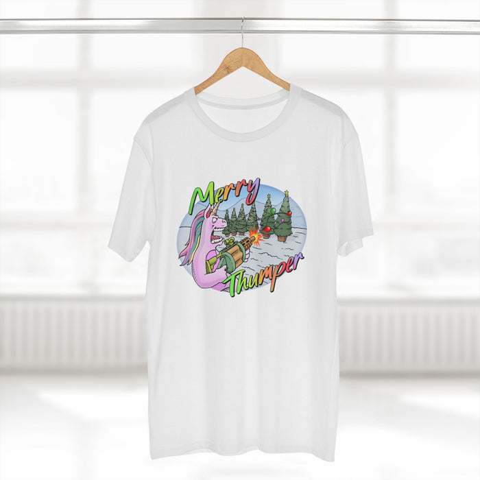 T-Shirt Merry Thumper Unicorn with GLA Decorating Trees