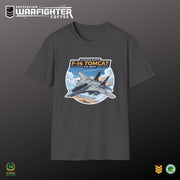F-14 Tomcat US Navy Aviation T-Shirt — Vintage Fighter Jet Graphic — worn casual, Australian Warfighters Coffee