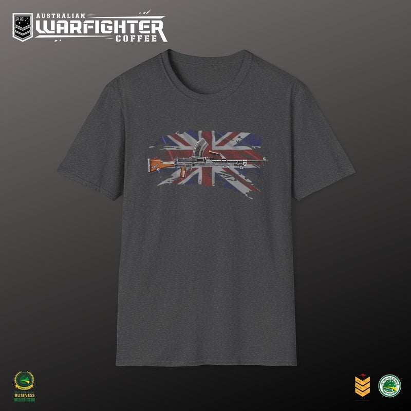 Bren Gun T-Shirt — Vintage British WWII Gun Graphic - Australian Warfighters Coffee
