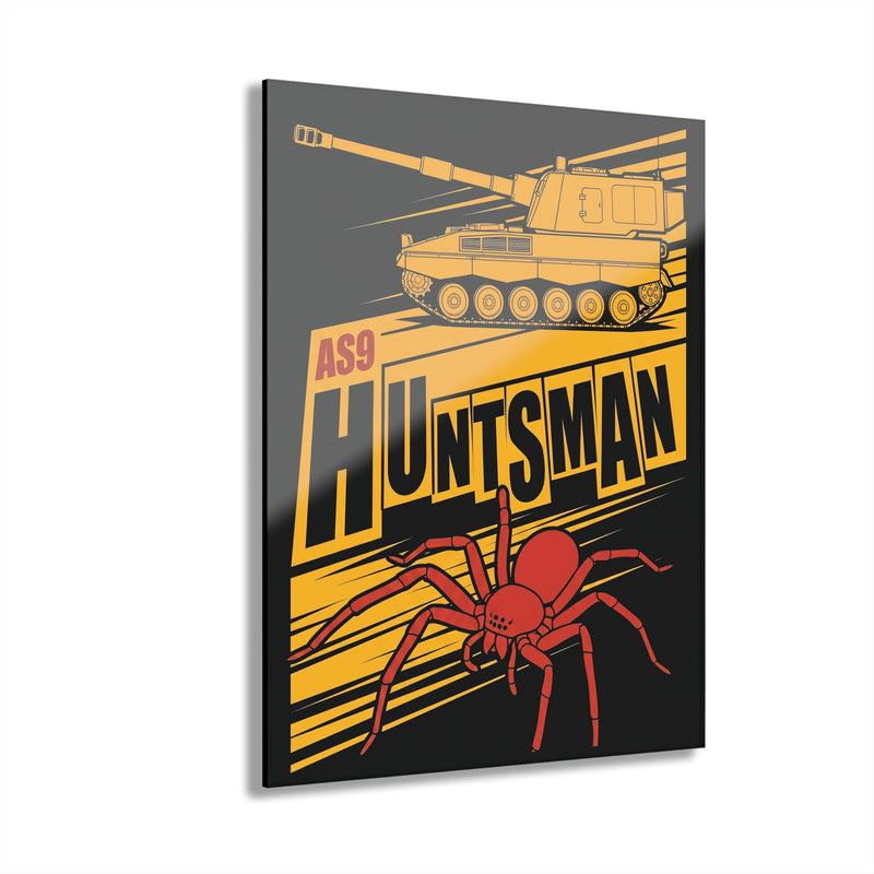 Acrylic Print — 'AS9 Huntsman' Tank & Spider Retro Wall Art