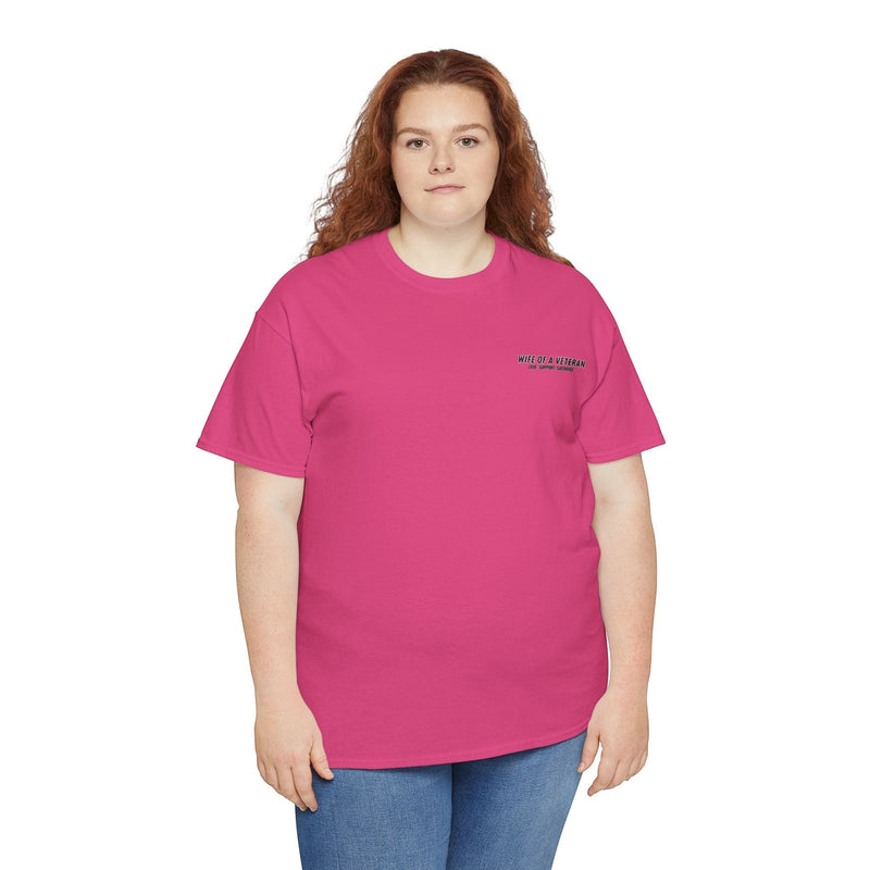 Wife of a Veteran T-Shirt — lifestyle — colour variant, Australian Warfighters Coffee