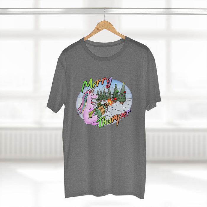 T-Shirt Merry Thumper Unicorn with GLA Decorating Trees