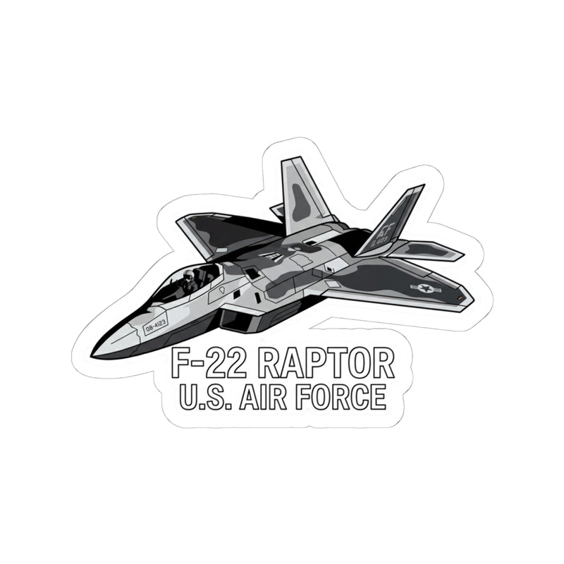 F-22 Raptor U.S. Air Force Sticker — Military Jet Kiss-Cut Decal - Australian Warfighters Coffee