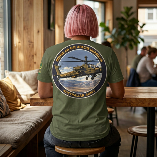 Apache Guardian T-Shirt — Australian Army AH-64E Apache Helicopter Tee - Australian Warfighters Coffee