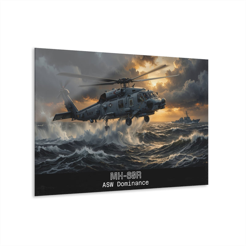 MH-60R ASW Dominance Acrylic Print — Military Helicopter Wall Art - Australian Warfighters Coffee