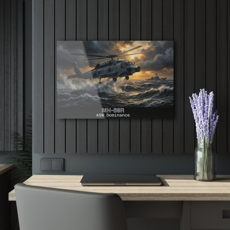 MH-60R ASW Dominance Acrylic Print — Military Helicopter Wall Art - Australian Warfighters Coffee