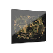 PMV Australian Bushmaster — angled view showing frame depth, Australian Warfighters Coffee