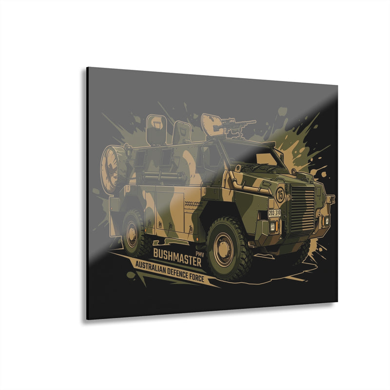 PMV Australian Bushmaster — angled view showing frame depth, Australian Warfighters Coffee