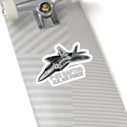 F-22 Raptor U.S. Air Force Sticker — Military Jet Kiss-Cut Decal - Australian Warfighters Coffee
